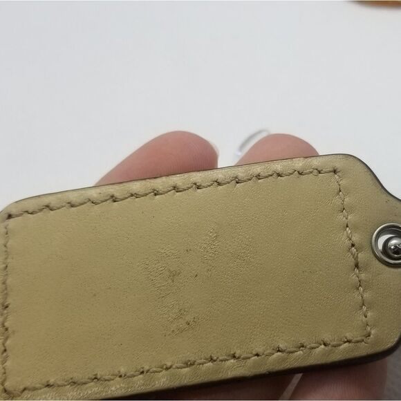 Coach Tan purse tag chain hang tag vintage - Picture 3 of 3